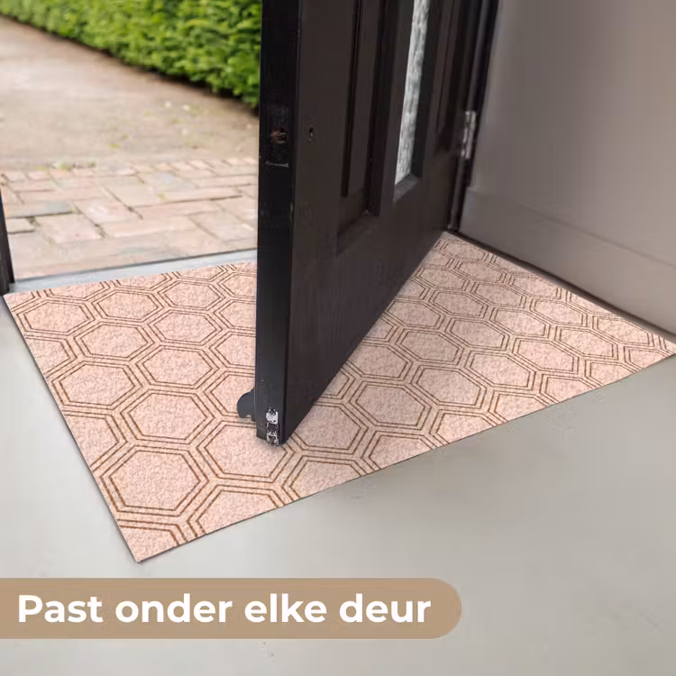 Lichtroze - Patroon - Symmetrisch Deurmat klein 898 -USP_NL