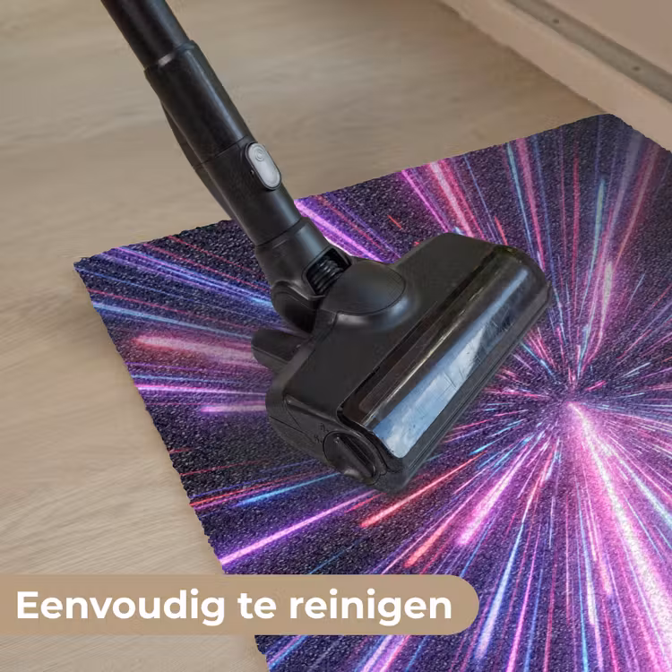 Lichtsnelheid - Ruimte - Roze - Paars Deurmat klein -reinigen_NL