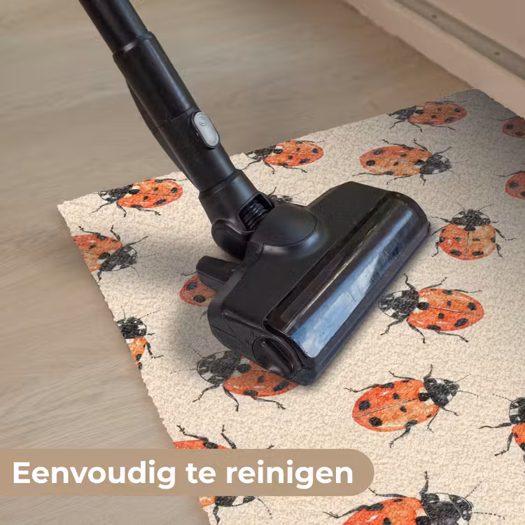 Lieveheersbeestjes - Patroon - Rood Deurmat klein 898 -reinigen_NL