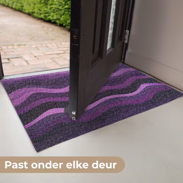 Lijnen - Golven - Paars - Abstract Deurmat klein -USP_NL