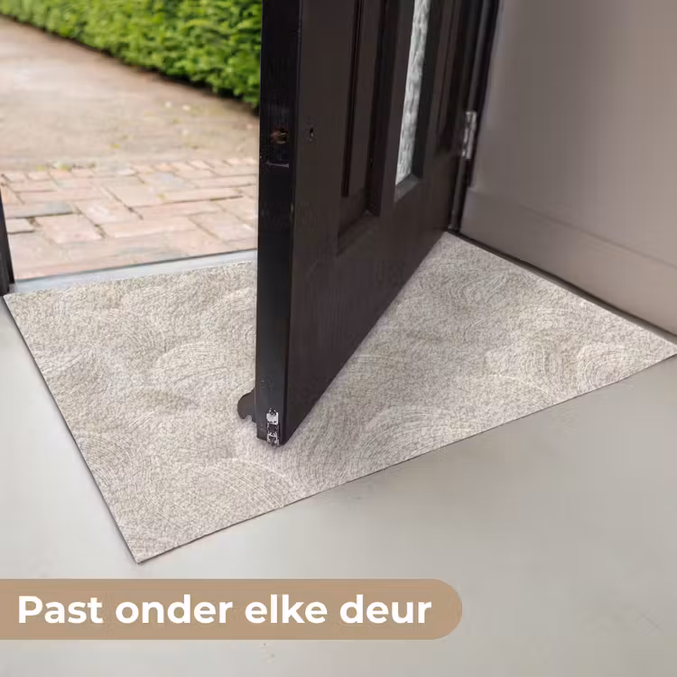 Lijnen - Waaier - Beige Deurmat klein 898 -USP_NL