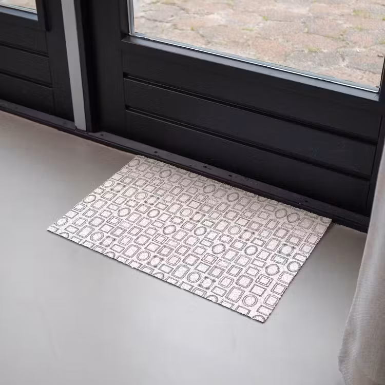 Lijsten - Patroon - Decoratie - Schets - Zwart-wit Deurmat klein -sfeer2