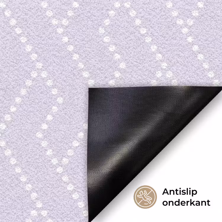 Lila - Stippen - Wit - Patroon Deurmat klein 898 -antislip_NL
