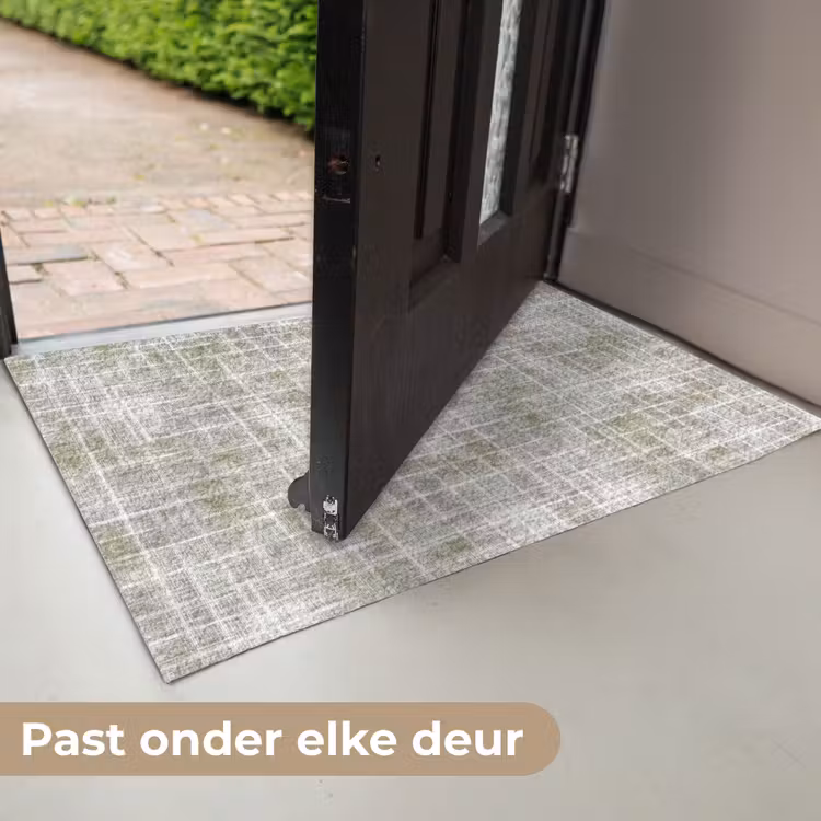 Linnen - Patroon - Groen Deurmat klein 898 -USP_NL