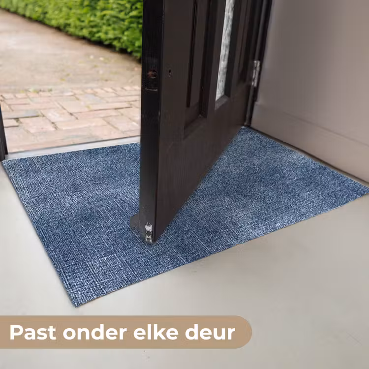 Linnen - Textuur - Patroon - Denim - Rustiek Deurmat klein 898 -USP_NL
