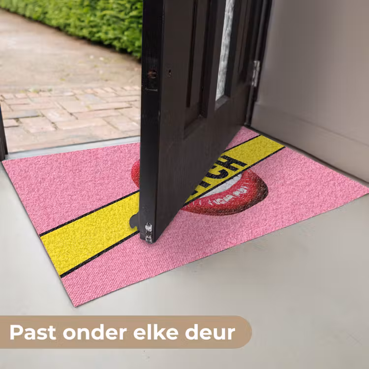 Lippen - Tekst - Kleurrijk Deurmat klein -USP_NL