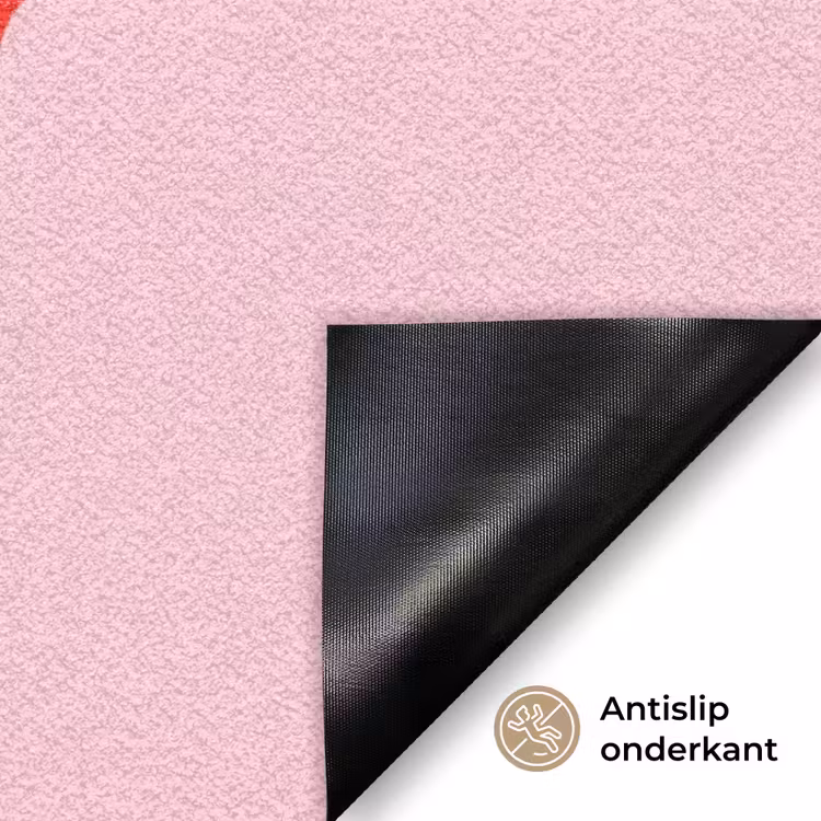 Lippen - Tong - Pop-art - Kleurrijk - Roze Deurmat klein -antislip_NL