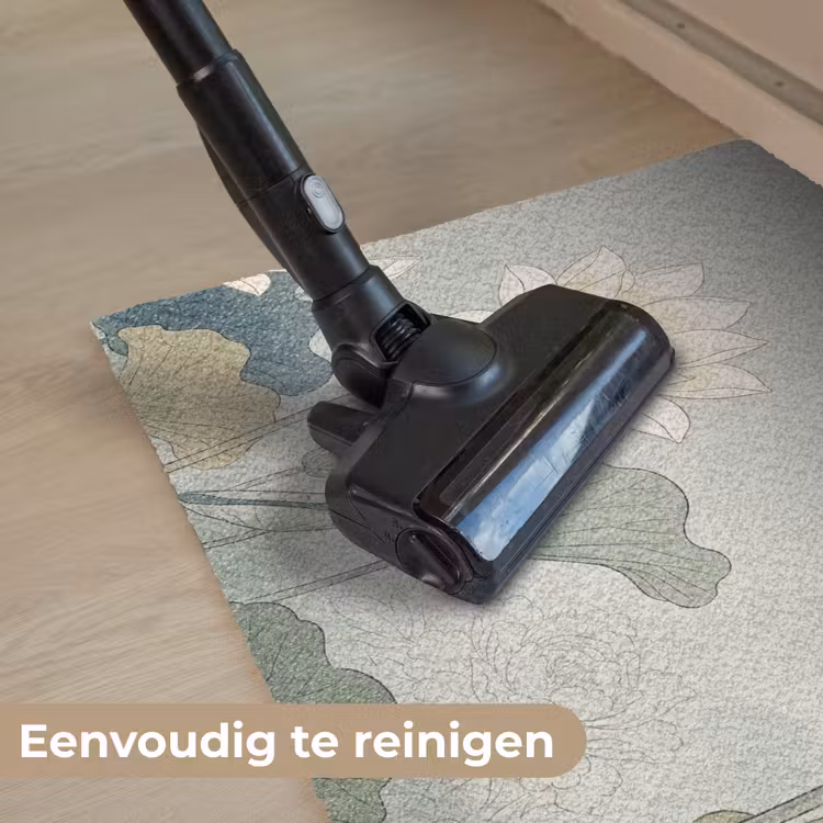 Lotus - Bloemen - Groen Deurmat klein -reinigen_NL