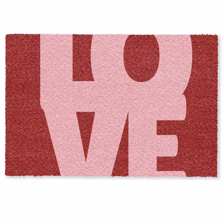 Love - Rood - Blokletters Deurmat klein -zkaufland3d