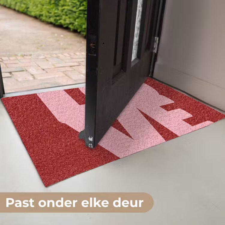 Love - Rood - Blokletters Deurmat klein -USP_NL