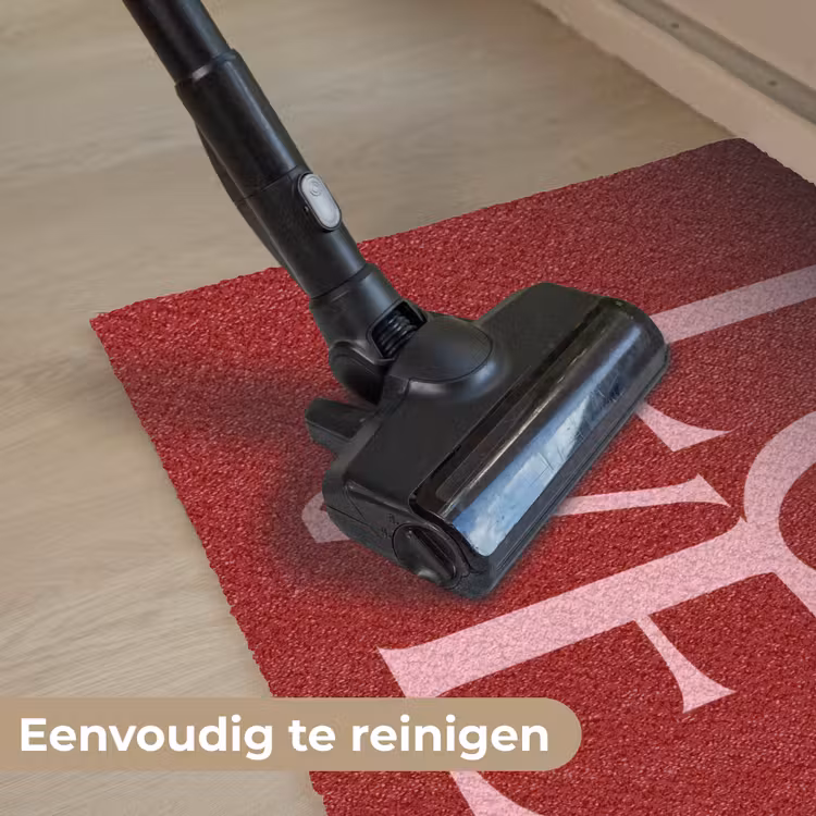 Love - Rood - Hatjes Deurmat klein -reinigen_NL