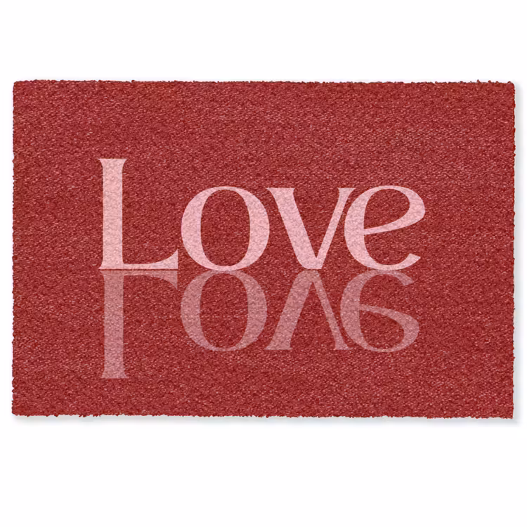 Love - Spiegeling - Rood Deurmat klein -zkaufland3d