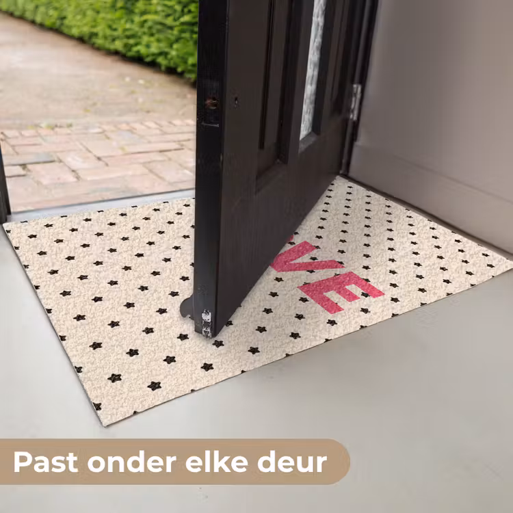 Love - Stippen - Roze Deurmat klein -USP_NL