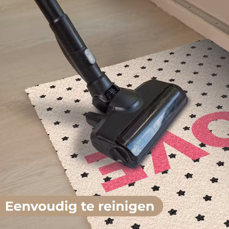 Love - Stippen - Roze Deurmat klein -reinigen_NL
