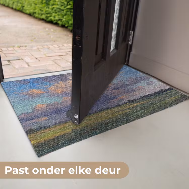 Lucht - Wolken - Landschap - Modern - Oranje Deurmat klein -USP_NL