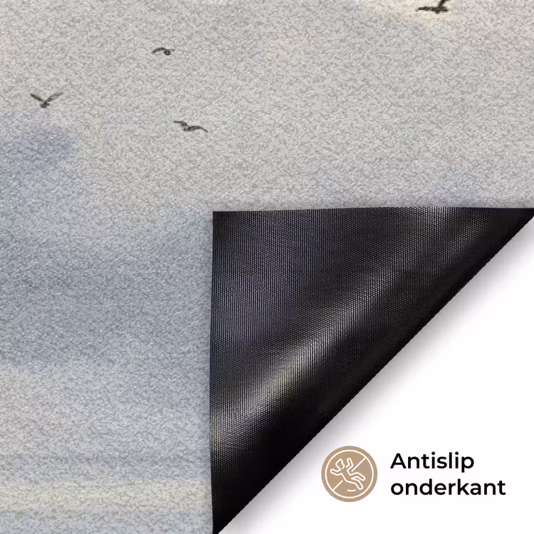 Lucht - Wolken - Natuur - Klassiek - Blauw Deurmat klein -antislip_NL