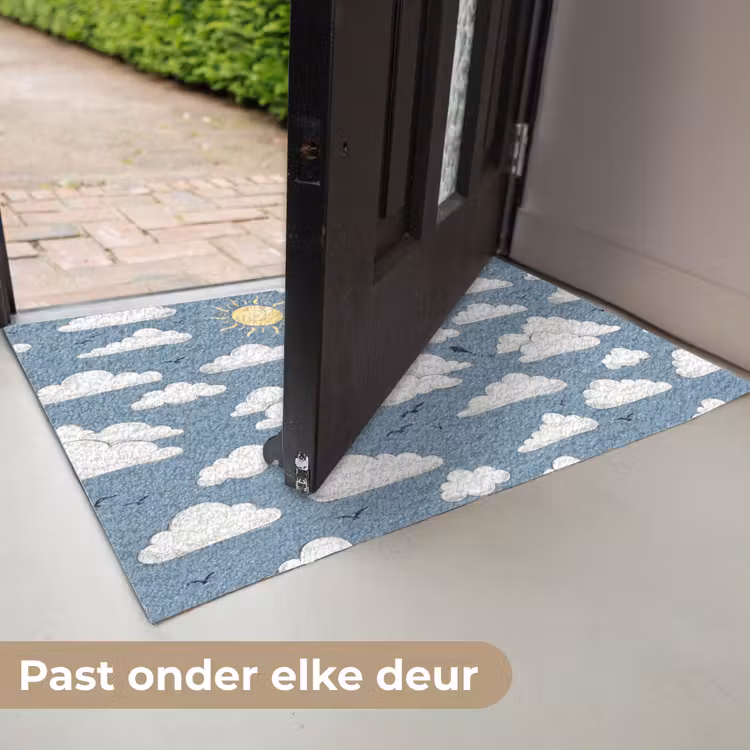Lucht - Zon - Wolken - Natuur - Blauw Deurmat klein -USP_NL