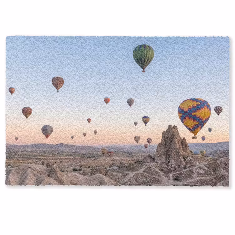 Luchtballonnen - Rotsen - Zonsopgang Deurmat klein -zkaufland3d
