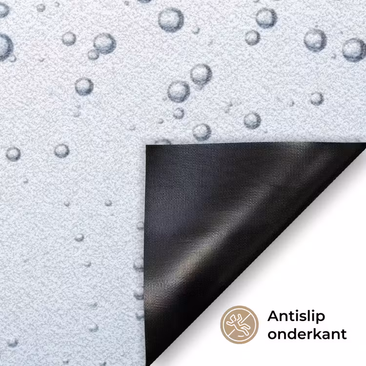 Luchtbellen - Water - Dynamisch Deurmat klein -antislip_NL