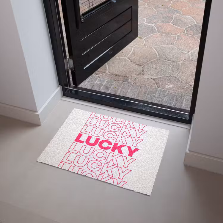 Lucky - Roze - Patroon Deurmat klein -sfeer5