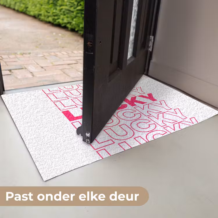 Lucky - Roze - Patroon Deurmat klein -USP_NL