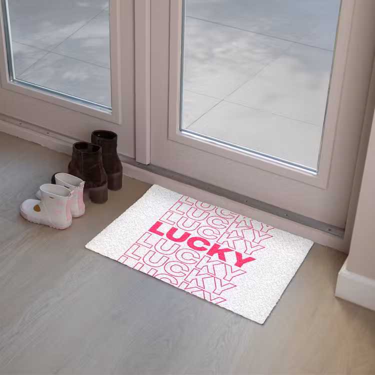 Lucky - Roze - Patroon Deurmat klein -sfeer3