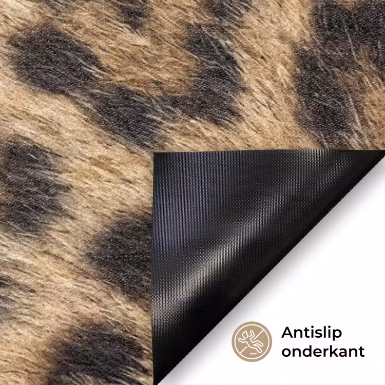 Luipaard - Vacht - Klassiek - Bruin Deurmat klein -antislip_NL
