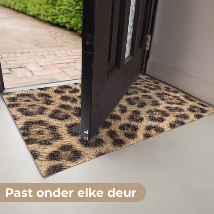 Luipaard - Vacht - Klassiek - Bruin Deurmat klein -USP_NL