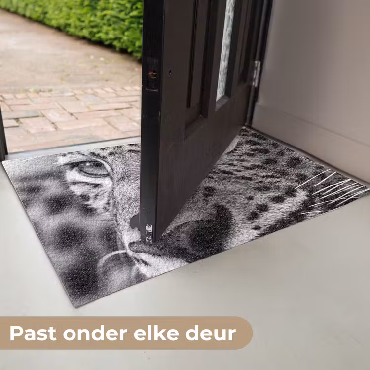 Luipaard - Zwart - Wit - Oog Deurmat klein -USP_NL
