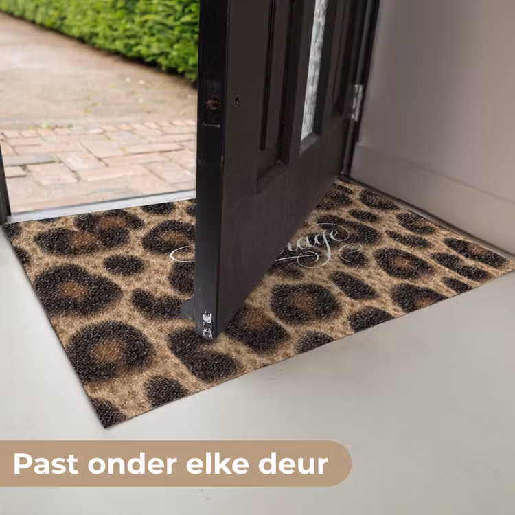 Luipaardprint - Bruin - Courage - Sierlijk Deurmat klein -USP_NL