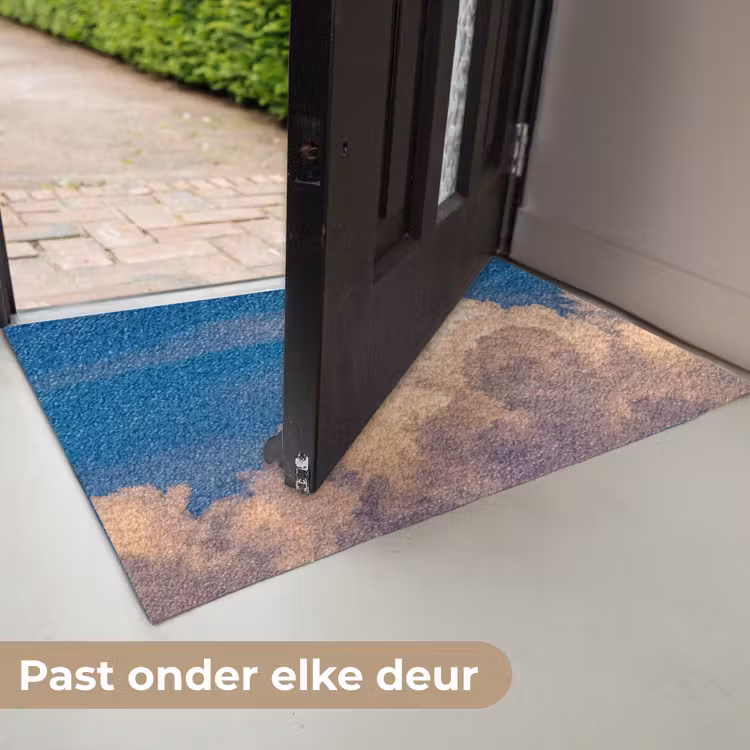 Maan - Wolken - Natuur - Oranje Deurmat klein -USP_NL