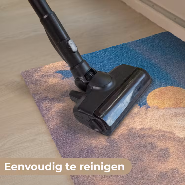 Maan - Wolken - Natuur - Oranje Deurmat klein -reinigen_NL