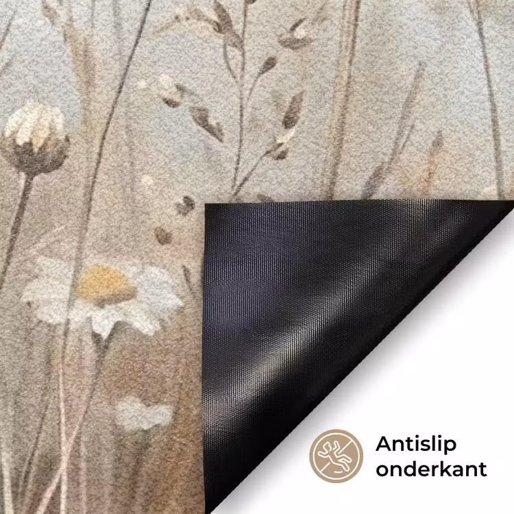 Madelief - Illustratie - Wit Deurmat klein -antislip_NL