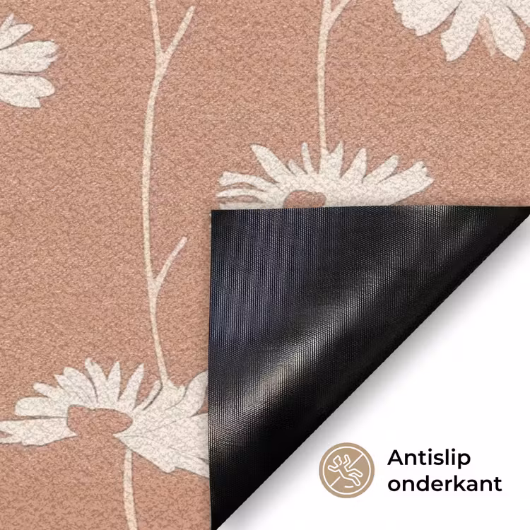Madeliefjes - Subtiel - Terracotta Deurmat klein 898 -antislip_NL