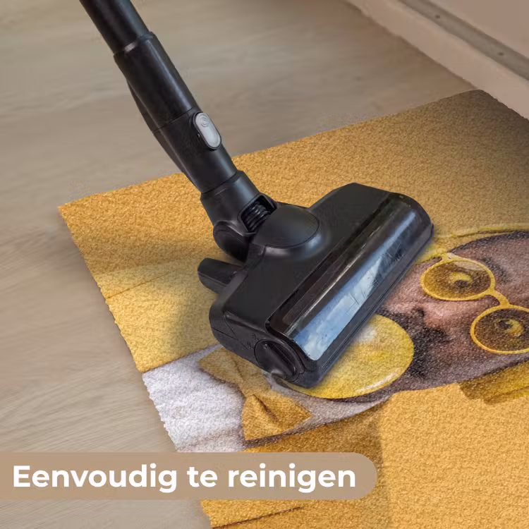 Man - Bubblegum - Portret - Geel - Modern Deurmat klein -reinigen_NL