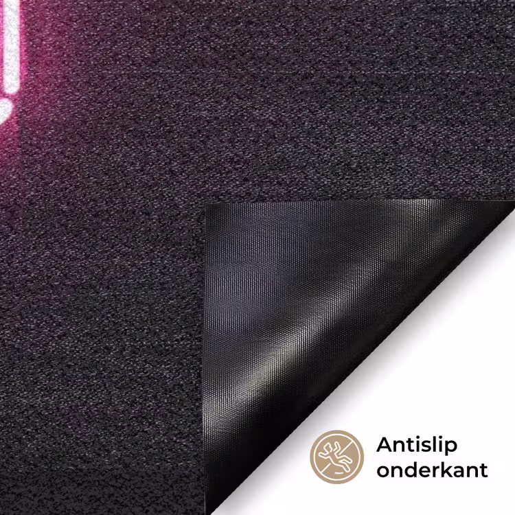 Man - Tekst - Neon Deurmat klein -antislip_NL