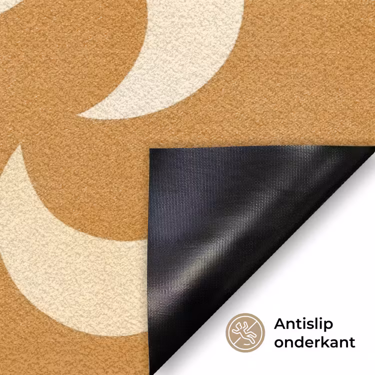 Manen - Patroon - Oker Deurmat klein 898 -antislip_NL
