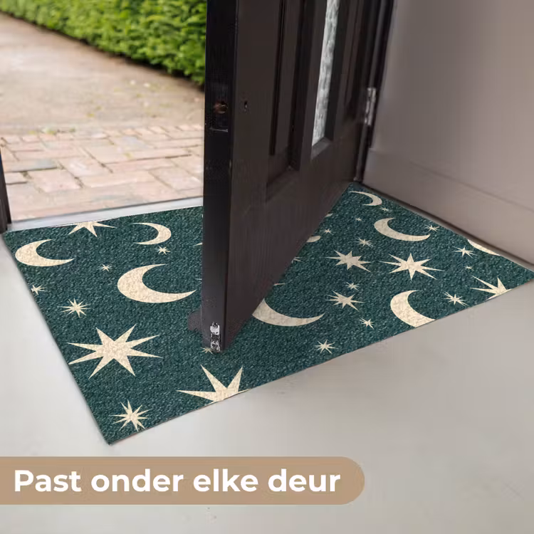 Manen - Sterren - Groen Deurmat klein 898 -USP_NL