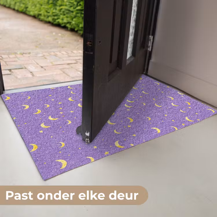 Manen - Sterren - Paars Deurmat klein 898 -USP_NL