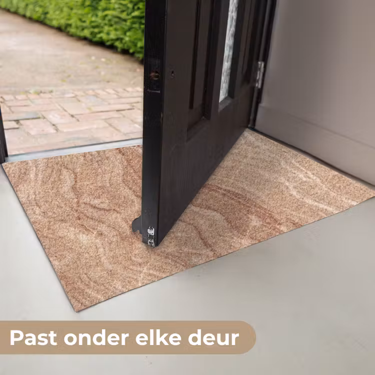 Marmer - Ader - Natuur - Abstract - Beige Deurmat klein -USP_NL