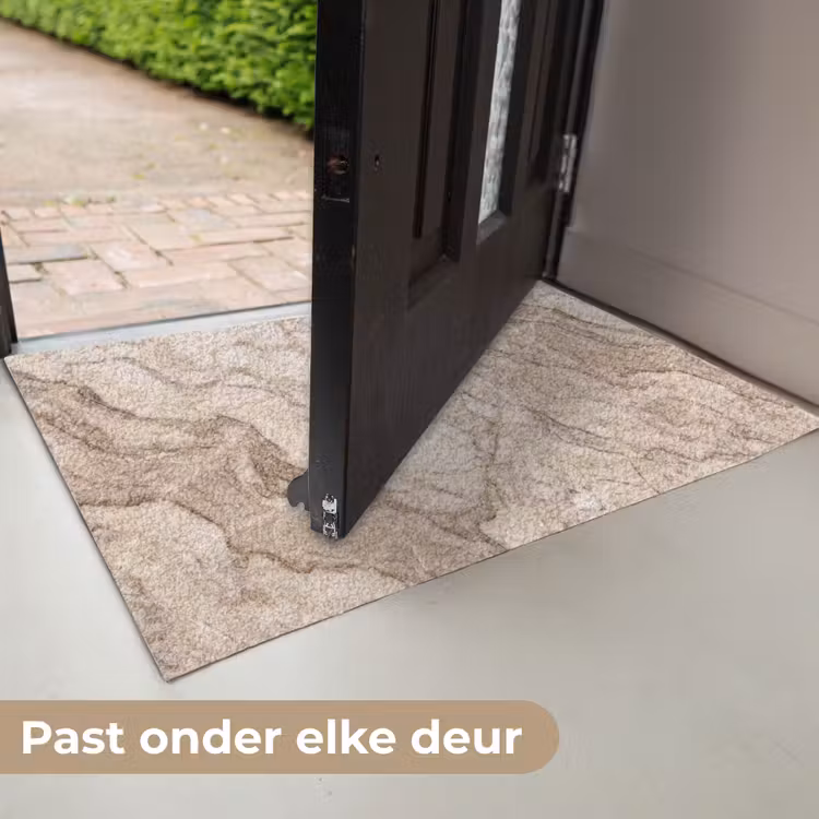 Marmer - Aderen - Textuur - Beige - Modern Deurmat klein -USP_NL