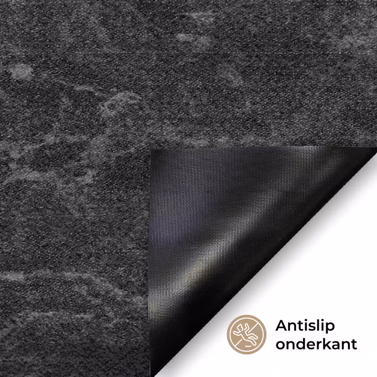 Marmer - Aders - Zwart Deurmat klein 898 -antislip_NL