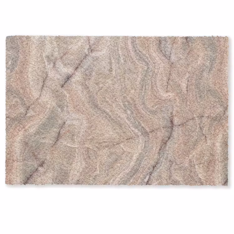 Marmer - Patroon - Abstract - Beige - Groen Deurmat klein -zkaufland3d
