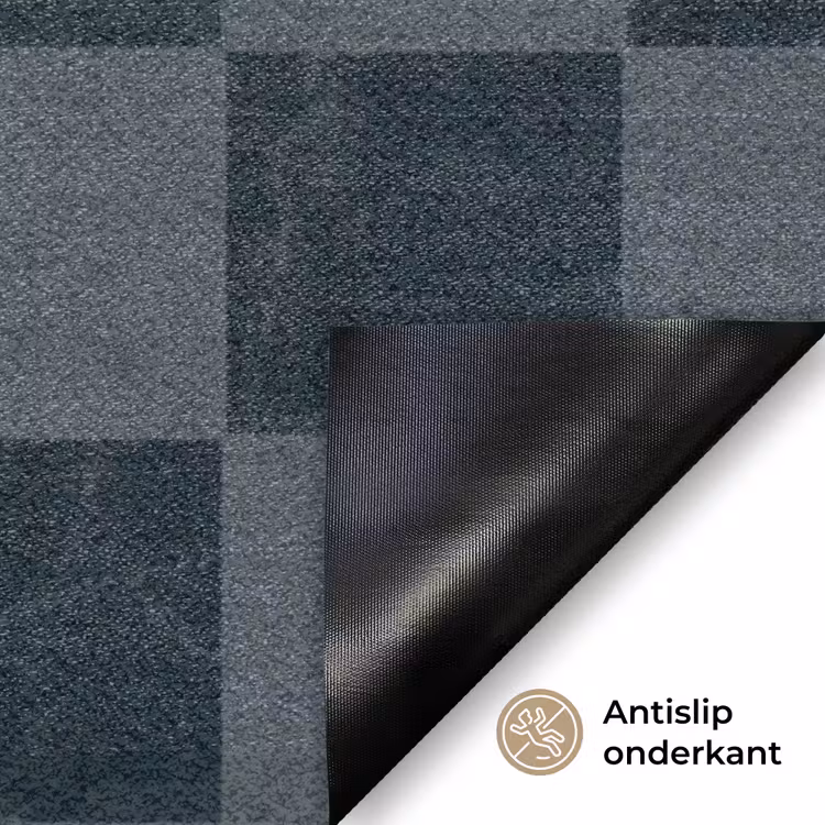 Marmer - Patroon - Antraciet Deurmat klein 898 -antislip_NL