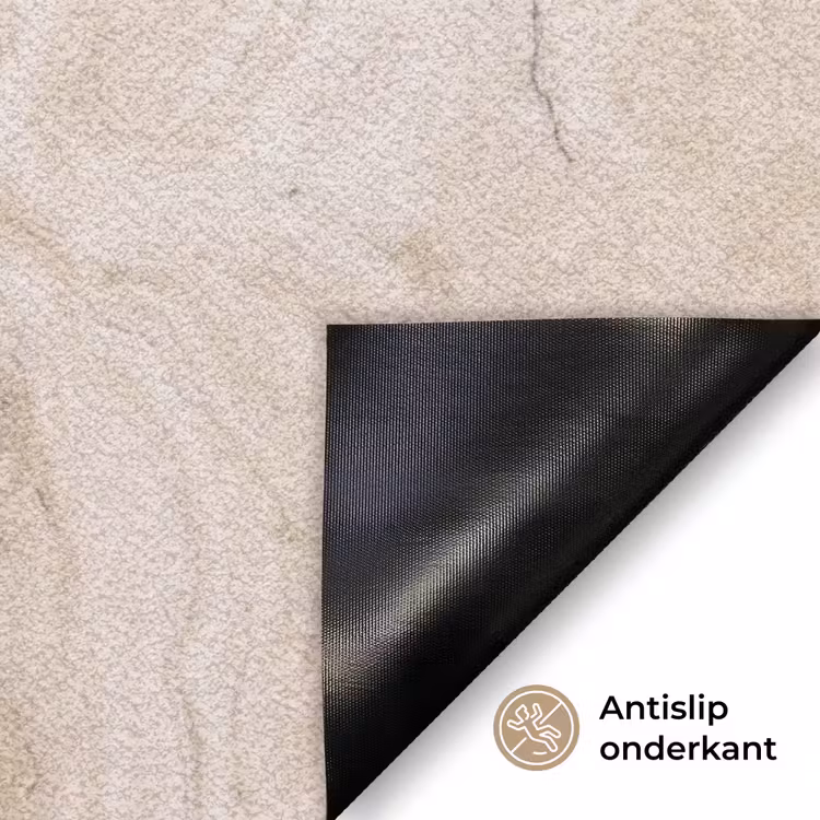 Marmer - Patroon - Beige - Steen - Abstract Deurmat klein -antislip_NL