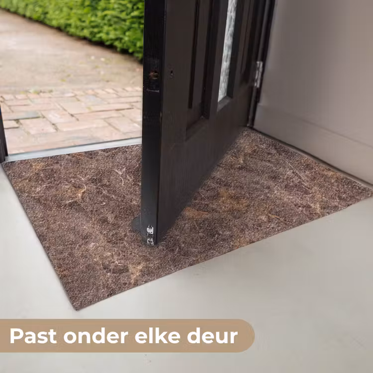 Marmer - Patroon - Natuur - Bruin - Goud Deurmat klein -USP_NL