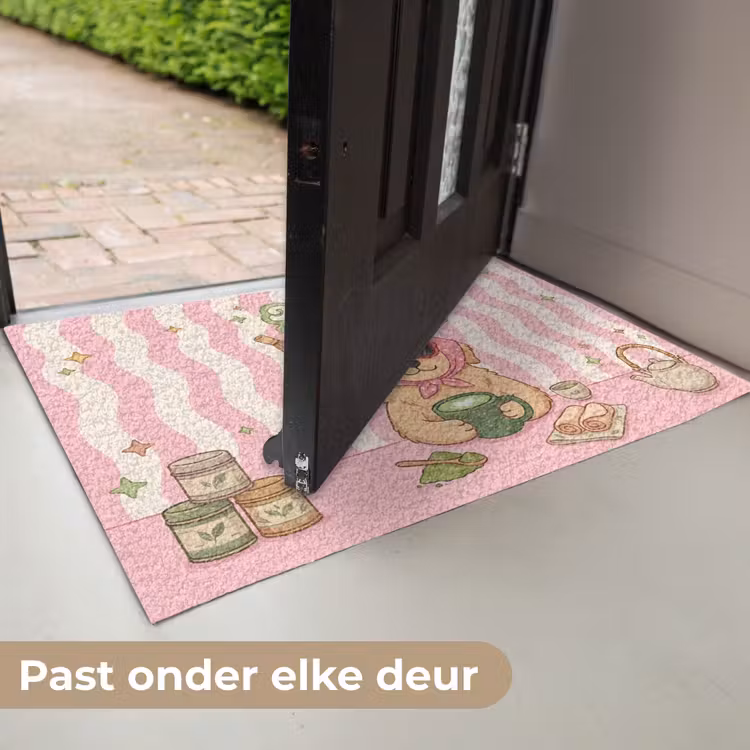 Matcha - Hond - Roze - Groen Deurmat klein -USP_NL