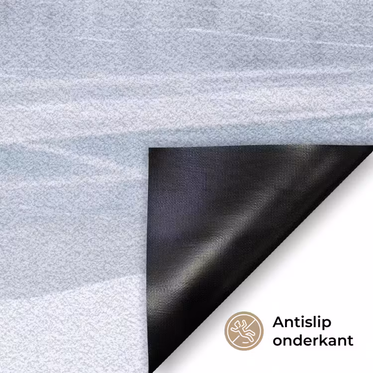 Meer - Dennen - IJs - Winter - Rustgevend Deurmat klein -antislip_NL