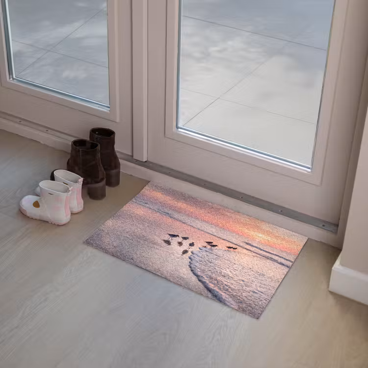 Meeuwen - Strand - Zee - Roze Deurmat klein -sfeer3