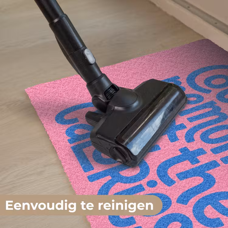 Memories - Roze - Blauw - Quote Deurmat klein -reinigen_NL